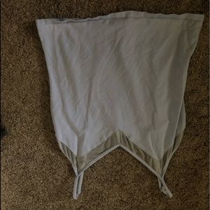 Light blue mesh tank top